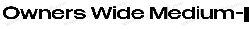 Owners Wide Medium字体转换